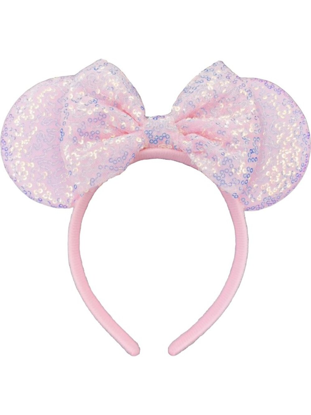 Women Pink Ghost plastic Anti-Slip Sequin Mickey Mouse Headband